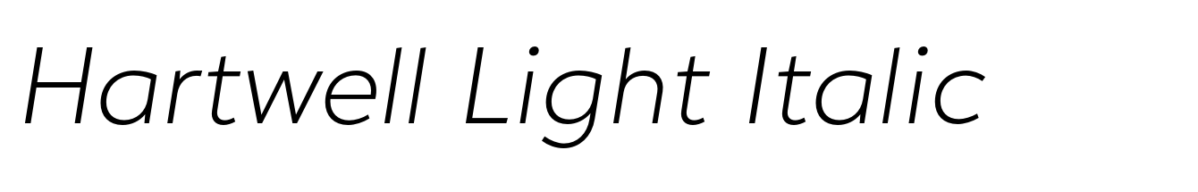 Hartwell Light Italic
